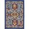 Homeroots 2 x 3 ft. Blue & Gold Intricate Scatter Area Rug 385638 - alternate 1
